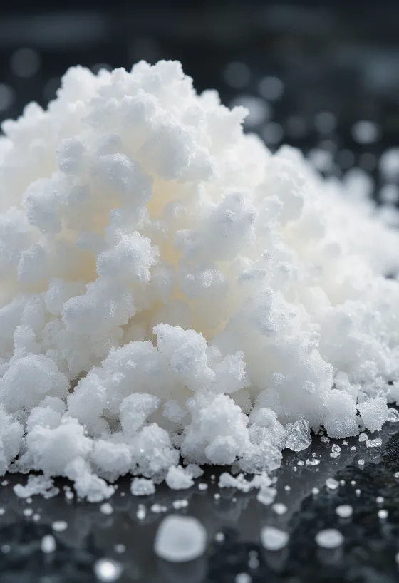 Λευκή κρυσταλλική ζάχαρη σε μπολ με κουτάλι