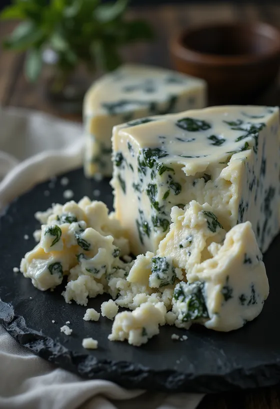 Κρεμώδες τυρί Gorgonzola σε λευκό μπολ