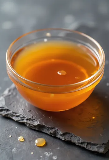 Σάλτσα ψαριού σε κεραμικό μπολ, με φιλέτα ψαριού και αλάτι