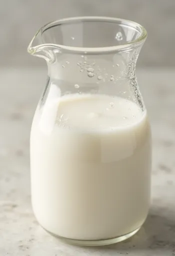 Ξινόγαλα σε κεραμικό μπολ και ποτήρι σε ξύλινη επιφάνεια με φυσικό φως