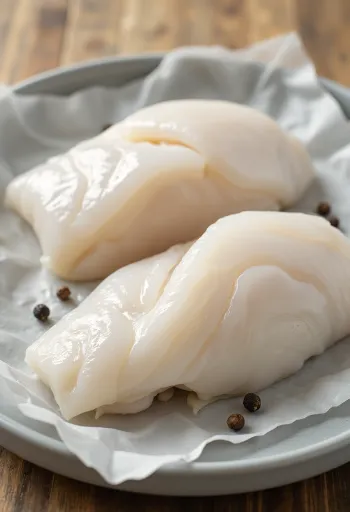 Φιλέτο μπακαλιάρου Ειρηνικού σε ξύλο κοπής