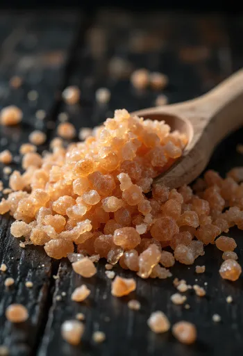 Καπνιστό αλάτι με καφέ χρώμα σε βάζο