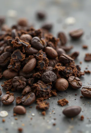 Καβουρδισμένη ρίζα κιχωρίου σε ξύλο κοπής