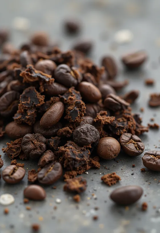 Καβουρδισμένη ρίζα κιχωρίου σε ξύλο κοπής