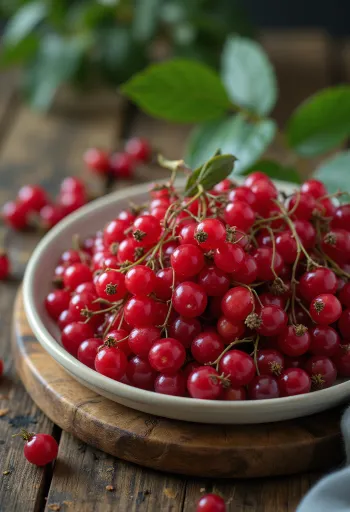 Καρποί κόκκινου σαύκου (elderberry), με ζωηρό κόκκινο χρώμα