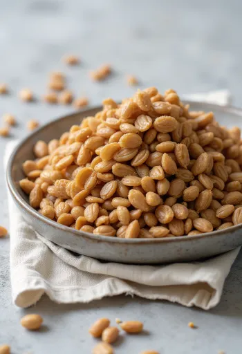 Καβουρδισμένο φαγόπυρο (Kasha) σε κοντινό πλάνο