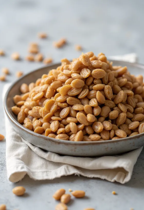 Καβουρδισμένο φαγόπυρο (Kasha) σε κοντινό πλάνο