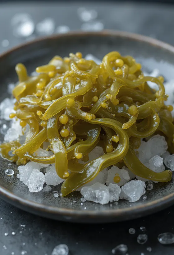 Αποξηραμένα φύκια Bladderwrack με φυσική υφή