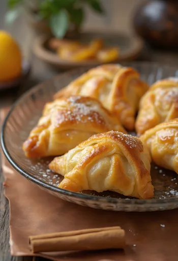 Σαμόσα με κυδώνι και κανέλα φρεσκοψημένα