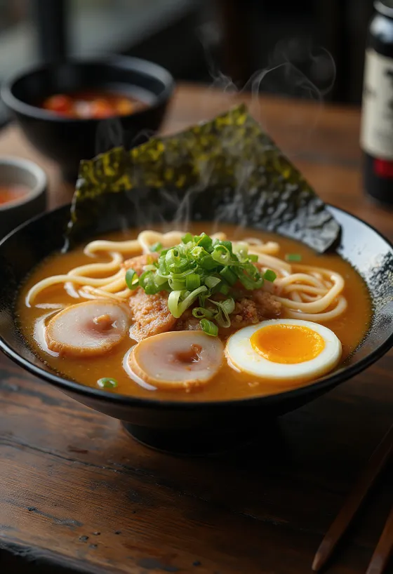 Chashu ramen σερβιρισμένο