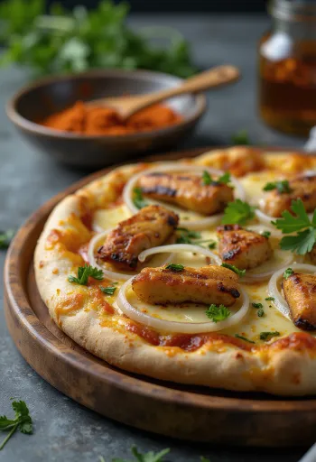 Pizza Ghanaian Style σερβιρισμένη