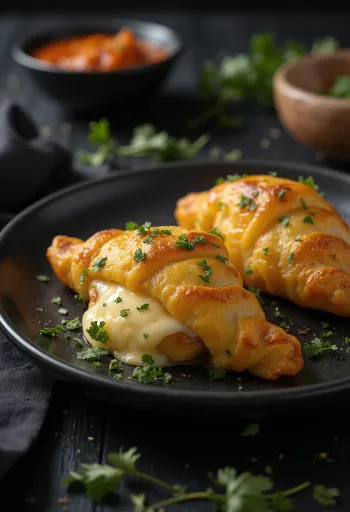 Elarji με τυρί σουλγκούνι, φρεσκοτηγανισμένη ζύμη, με πλούσιο τυρί και μπαχαρικά