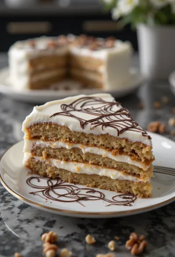 Τούρτα Εστερχάζι σερβιρισμένη