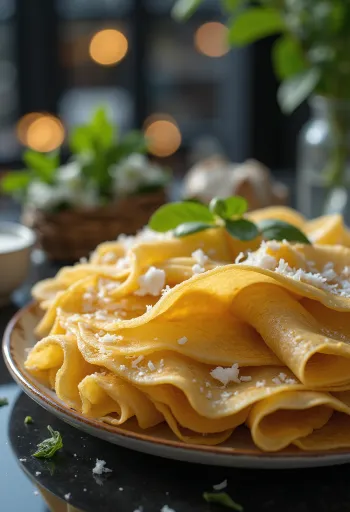 Roti Jala με γάλα καρύδας, ινδικό πιάτο roti με μοτίβο διχτυού, με ινδοκάρυδο