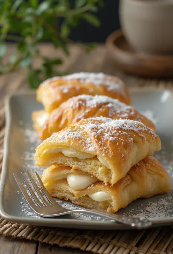 Ιταλική τούρτα μιλφέιγ με τραγανή σφολιάτα και κρέμα βανίλιας