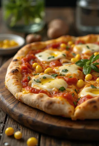 Pizza al Mais με καλαμπόκι και τυρί