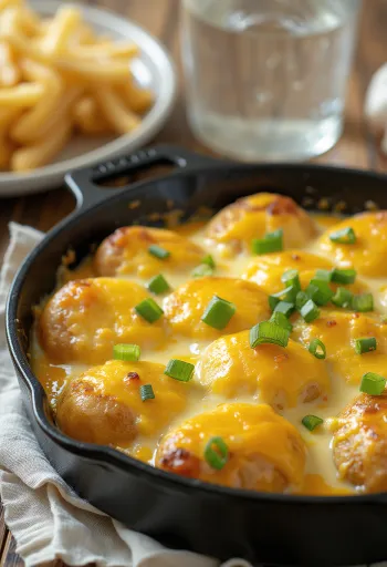 Papas chorreadas με σκόρδο, σερβιρισμένες με κρεμώδεις πατάτες