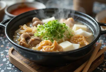 Kiritanpo Nabe με ζυμαρικά Shirataki, πλούσια ιαπωνική σούπα με λαχανικά και ζυμαρικά