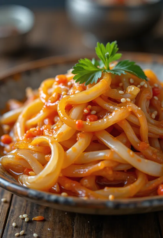 Κλασικό Kimchi, κορεάτικο ζυμωμένο φαγητό με φρέσκα λαχανικά και πικάντικη πάστα