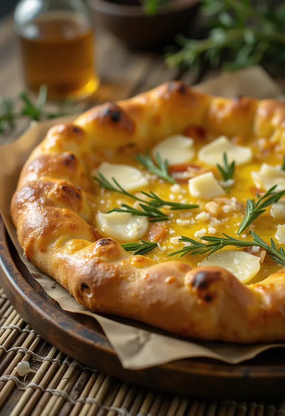 Pizza al Rosmarino με δεντρολίβανο και παρμεζάνα