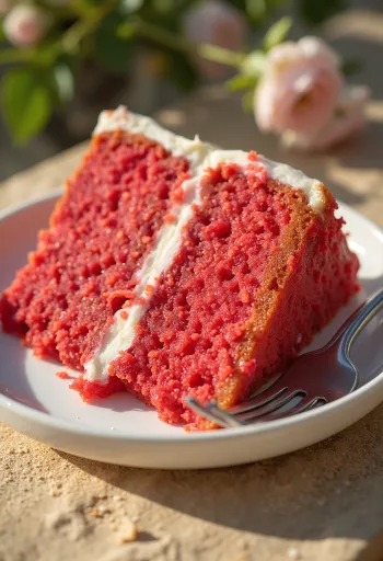 Τούρτα Red velvet με κρεμώδεις στρώσεις