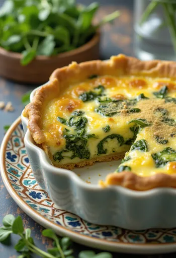 Αφράτη κις με ασπράδια αυγών και λαχανικά