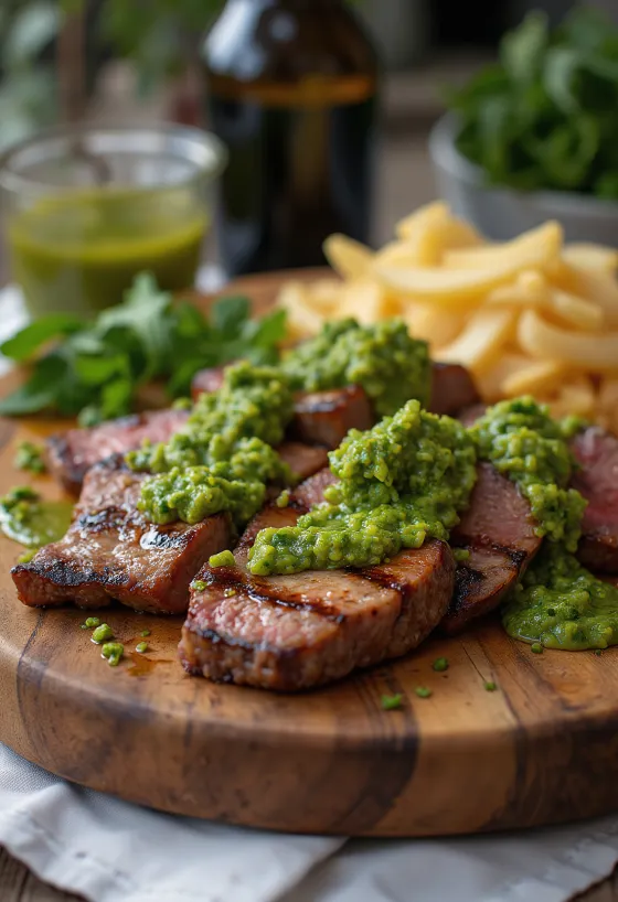 Μπριζόλα churrasco σερβιρισμένη