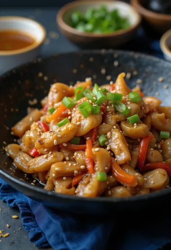 Stir-fry κροκόδειλου σερβιρισμένο με ρύζι και λαχανικά