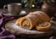 Kürtőskalács με κάστανο σερβιρισμένο