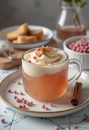 Μηλίτης με ροζ πιπέρι σερβιρισμένος σε ποτήρι