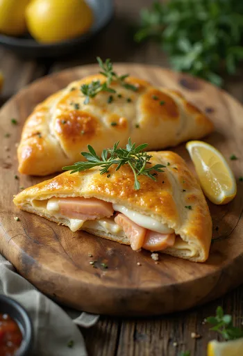 Καλτσόνε με πέστροφα φρεσκοψημένο