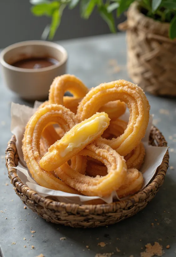 Churros με ανθότυρο, γεμιστά churros με νόστιμο ανθότυρο, σε τραγανή ζύμη