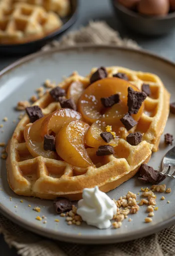 Η Βάφλα του Σεφ σερβιρισμένη