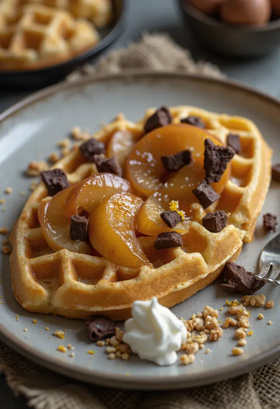 Η Βάφλα του Σεφ σερβιρισμένη