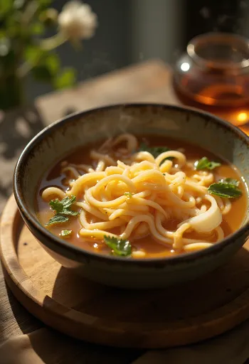 Γλυκόξινη καυτερή σάλτσα σερβιρισμένη με ρύζι