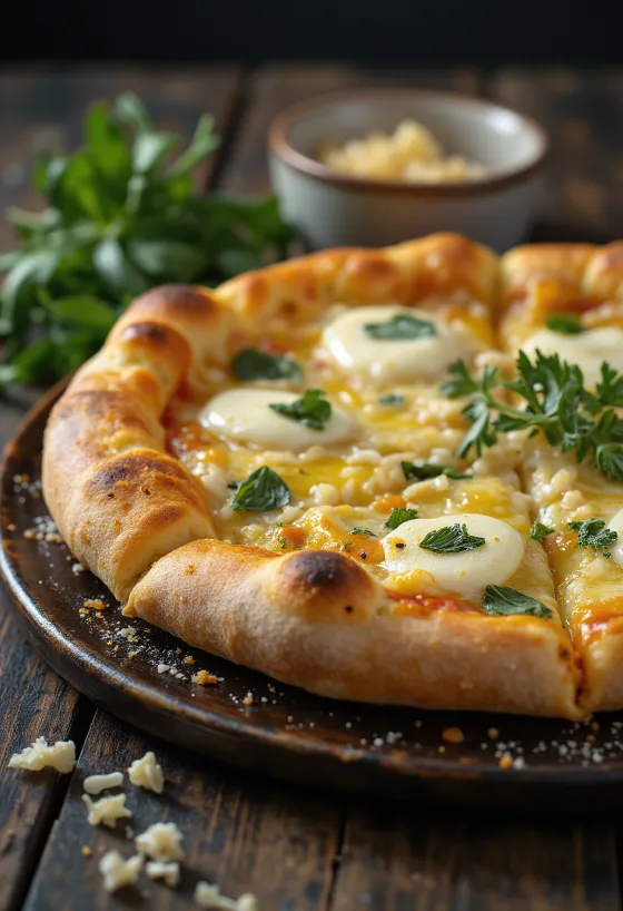 Pizza all’Aglio με σκόρδο και τυρί