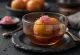 Gulab Jamun με gulkand, σερβιρισμένο σε σιρόπι ροδόνερου.
