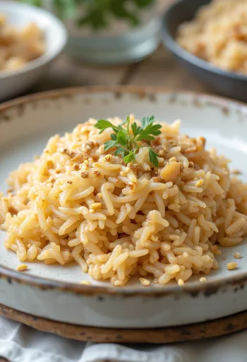 Ρύζι με πέντε μπαχαρικά σερβιρισμένο