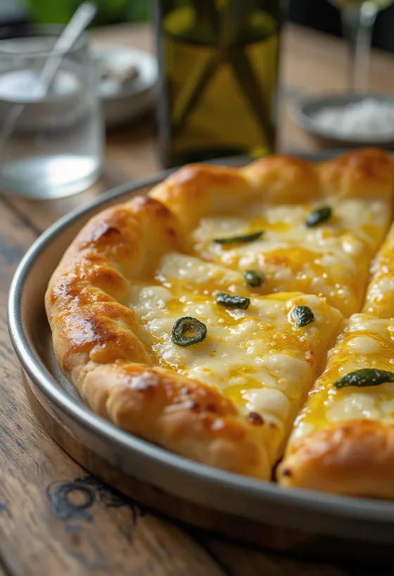 Pizza all’Olio με εξαιρετικό παρθένο ελαιόλαδο και φρέσκα μυρωδικά