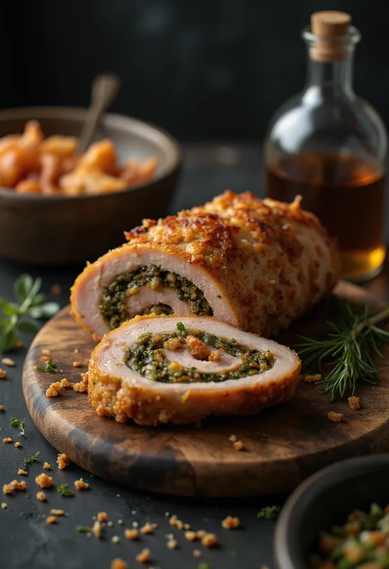 Sardinian Porchetta, παραδοσιακό ιταλικό χοιρινό με τραγανή πέτσα