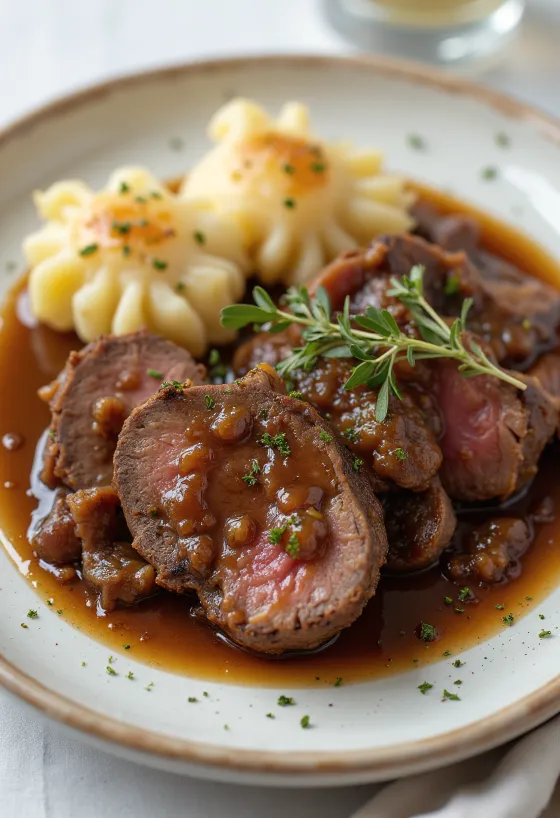 Sauerbraten σερβιρισμένο