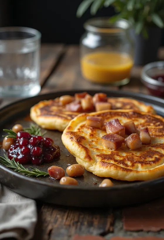 Fläskpannkaka σερβιρισμένο