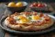 Πίτσα Carbonara με γκουαντσιάλε και τυρί πεκορίνο