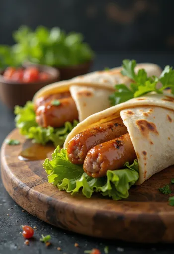 Hot Dog Wrap με λαχανικά