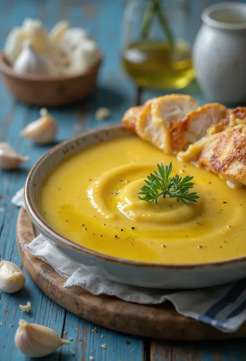 Σάλτσα μουστάρδας με μέλι και σκόρδο σε σαλτσιέρα