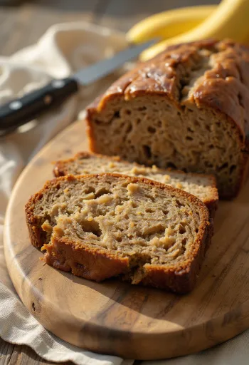 Μπανανόψωμο χωρίς γλουτένη φρεσκοψημένο, νόστιμο και με μαλακή υφή