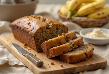 Μπανανόψωμο χωρίς γλουτένη φρεσκοψημένο, νόστιμο και με μαλακή υφή