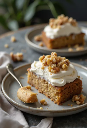Τούρτα καρυδιού 'Mágnás' σερβιρισμένη