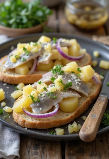 Σουρστρόμινγκ με τυρί, φρέσκο σερβιρισμένο, σε ψωμί