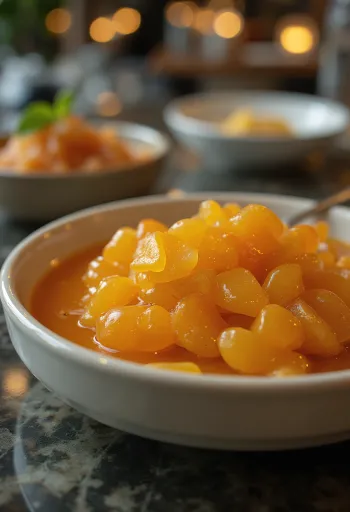 Σάλτσα τζίντζερ με πορτοκάλι σερβιρισμένη